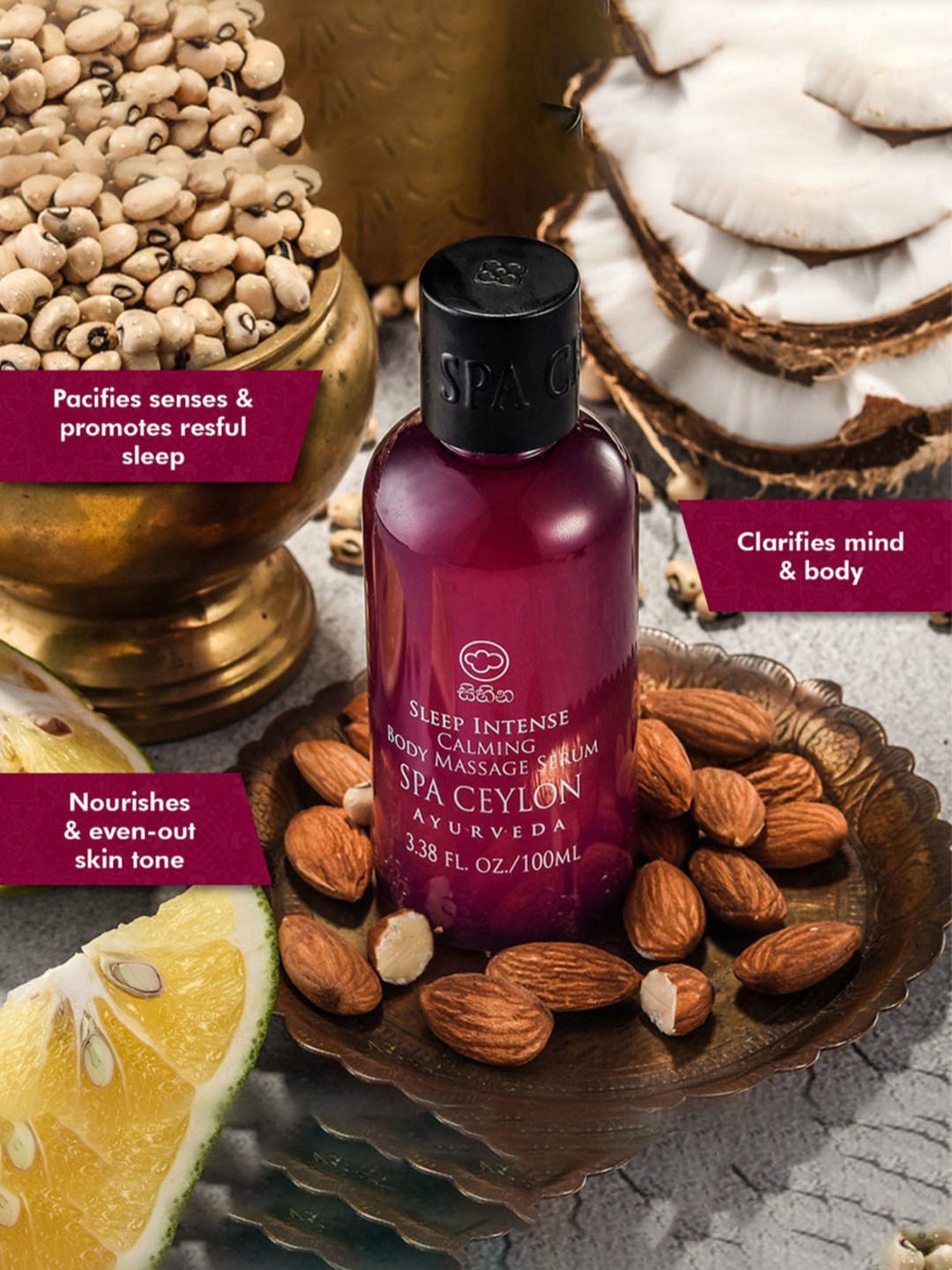 Spa Ceylon Sleep Intense Calming Body Massage Serum - 100 ml