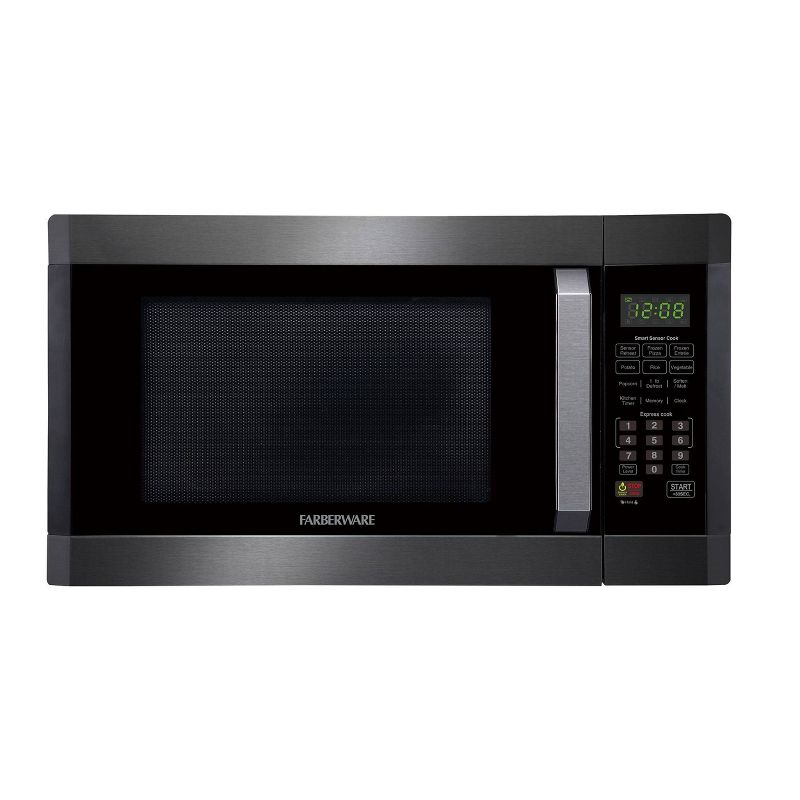 Faberware 1.6 cu ft Microwave Oven with Smart Sensor - Black