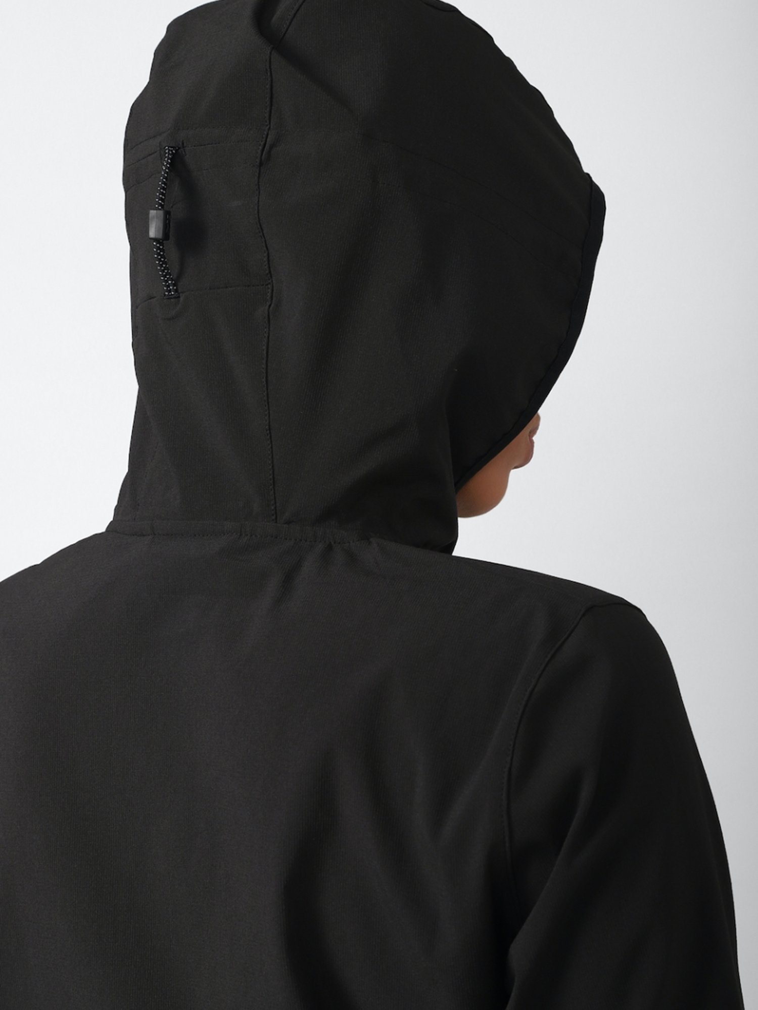 Reebok Coal Black Regular Fit Sports Jacket