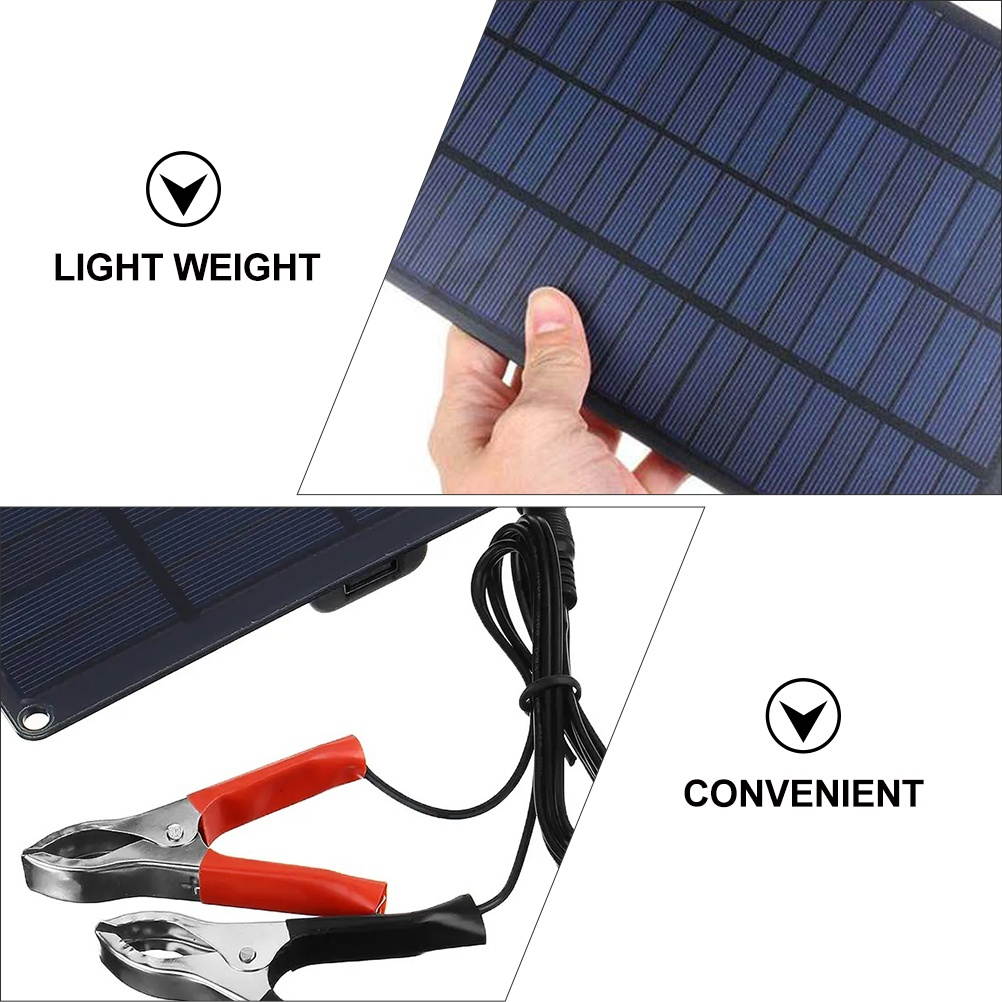 1 Set Durable Portable Solar Board Kit Solar Battery Charger Solar Maintainer Kit