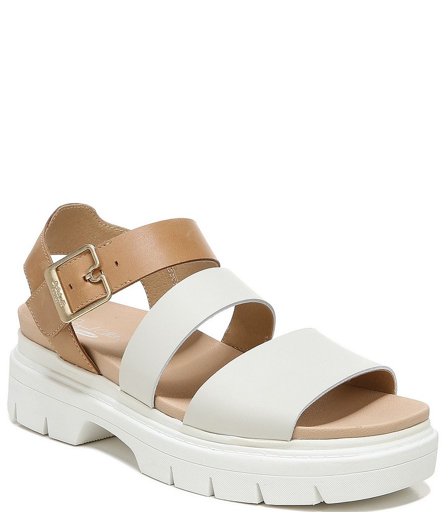 Original Collection by Dr. Scholl's Trekkie Leather Platform Sandals