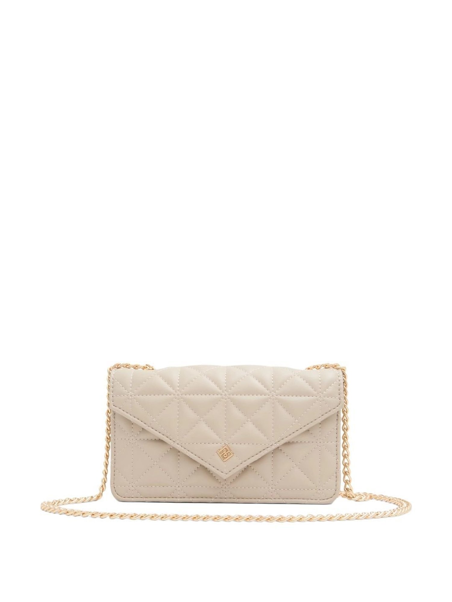 Call It Spring Beige Textured Small Sling Handbag