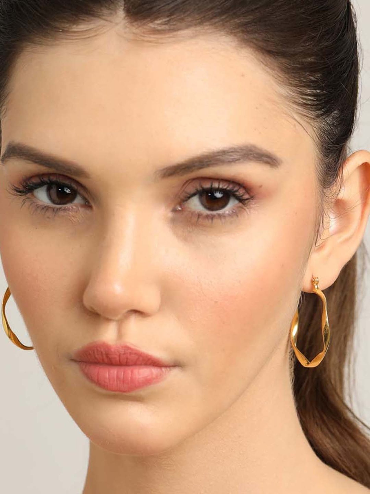 Clara 92.5 Sterling Silver Twisted Earrings for Women