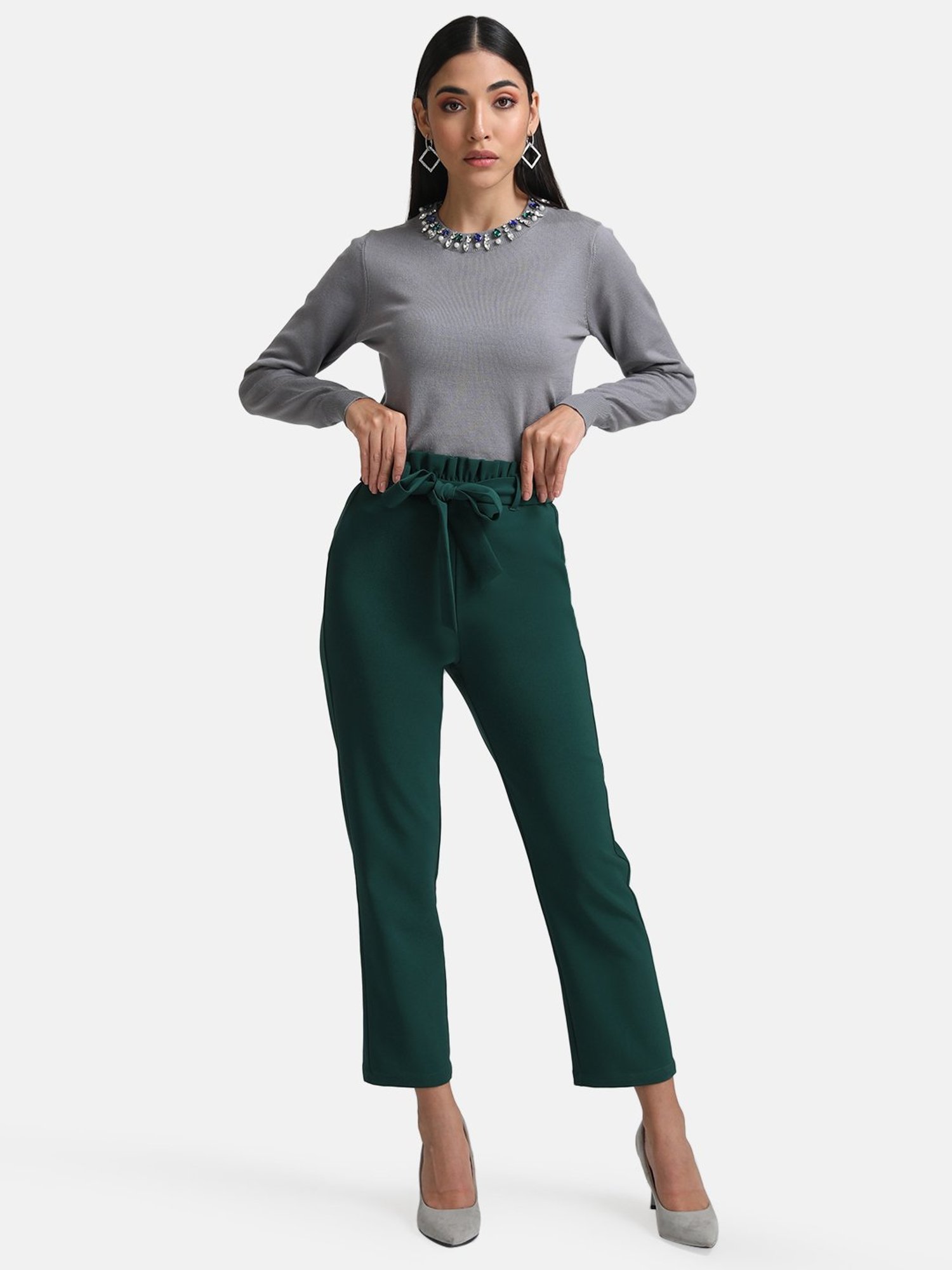 Kazo Embellished Neck Pullover