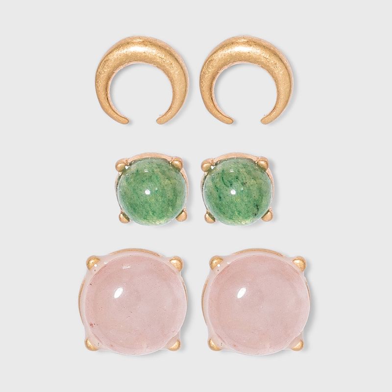 Open Drop Hoop Earrings - Universal Thread™ Gold