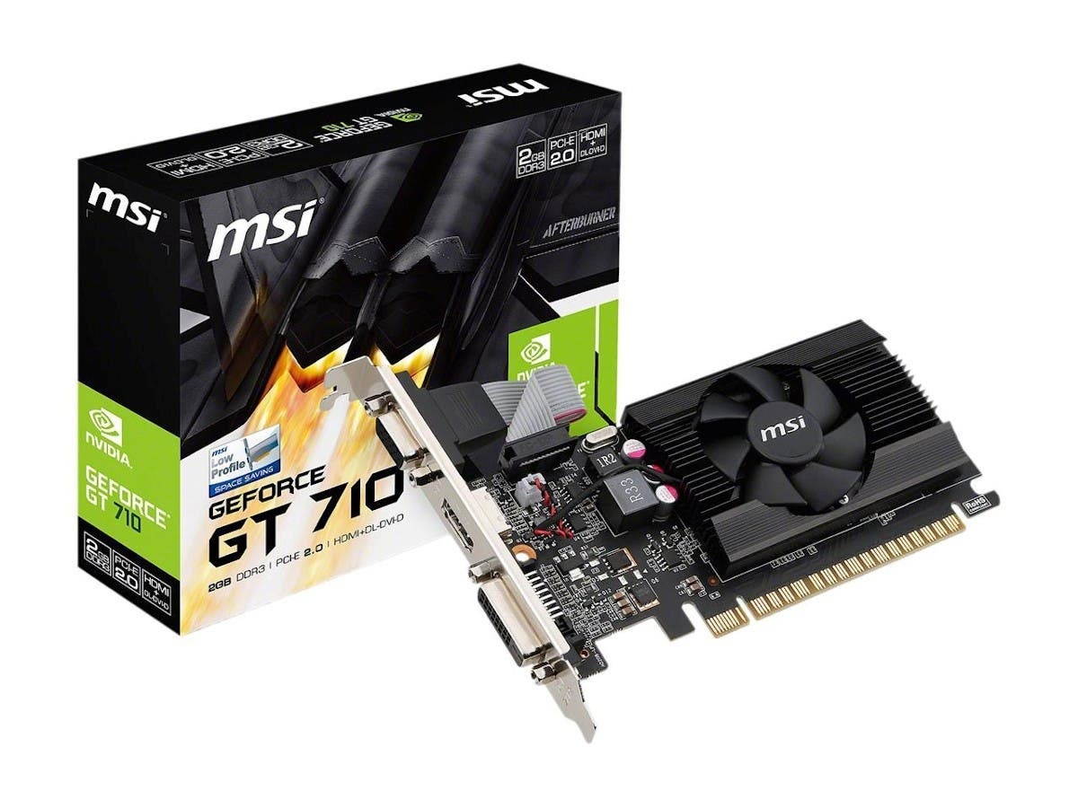 MSI Computer VGA Graphic Card GT 710 2GD3 LP