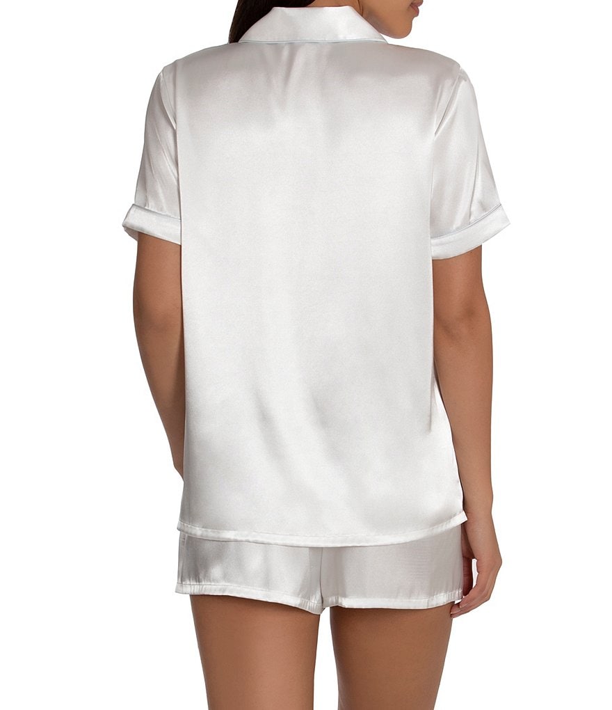 In Bloom by Jonquil Solid Satin Shorty Coordinating Pajama Set