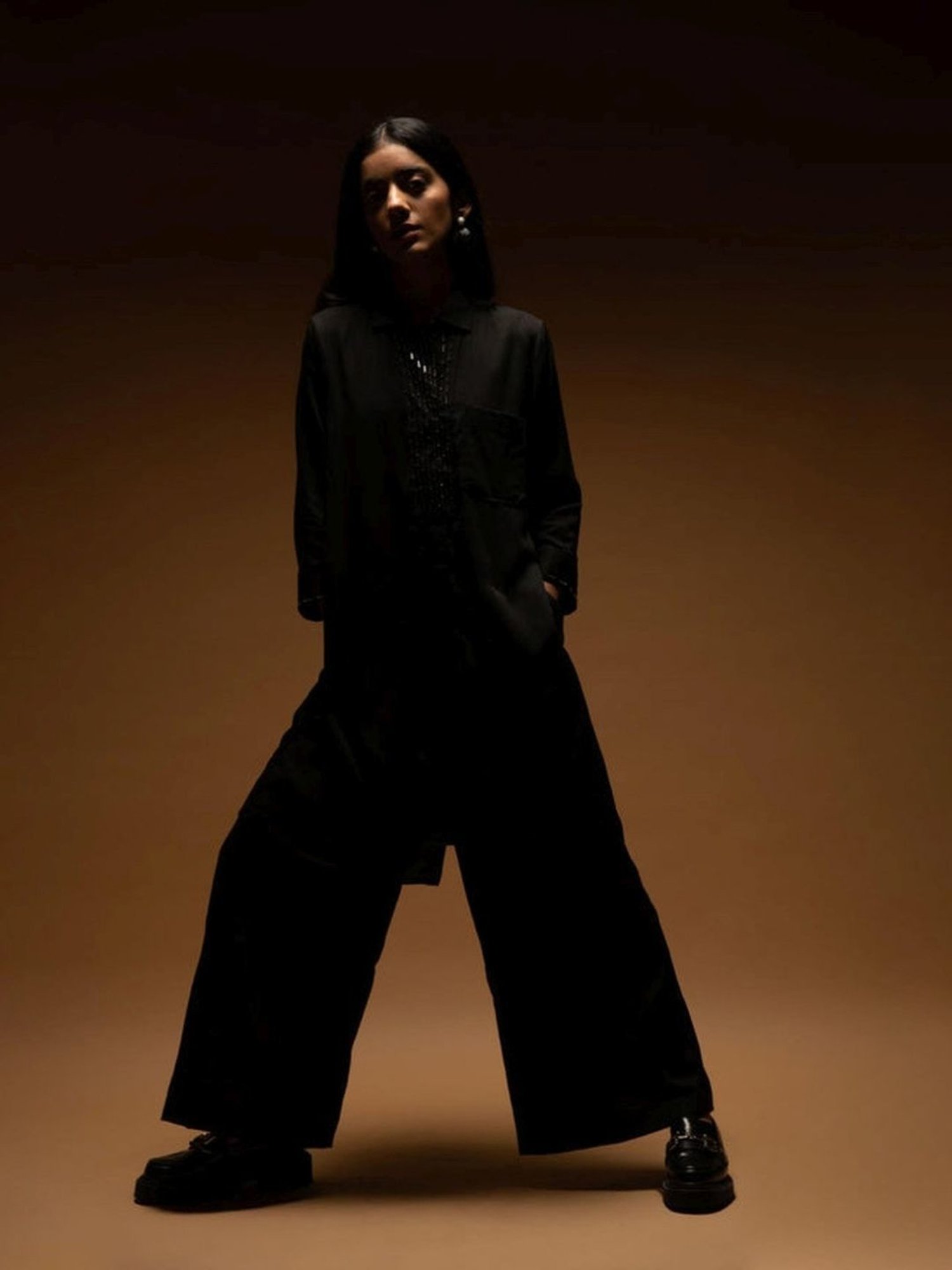 KENDALL + KYLIE Black Mid Rise Pants