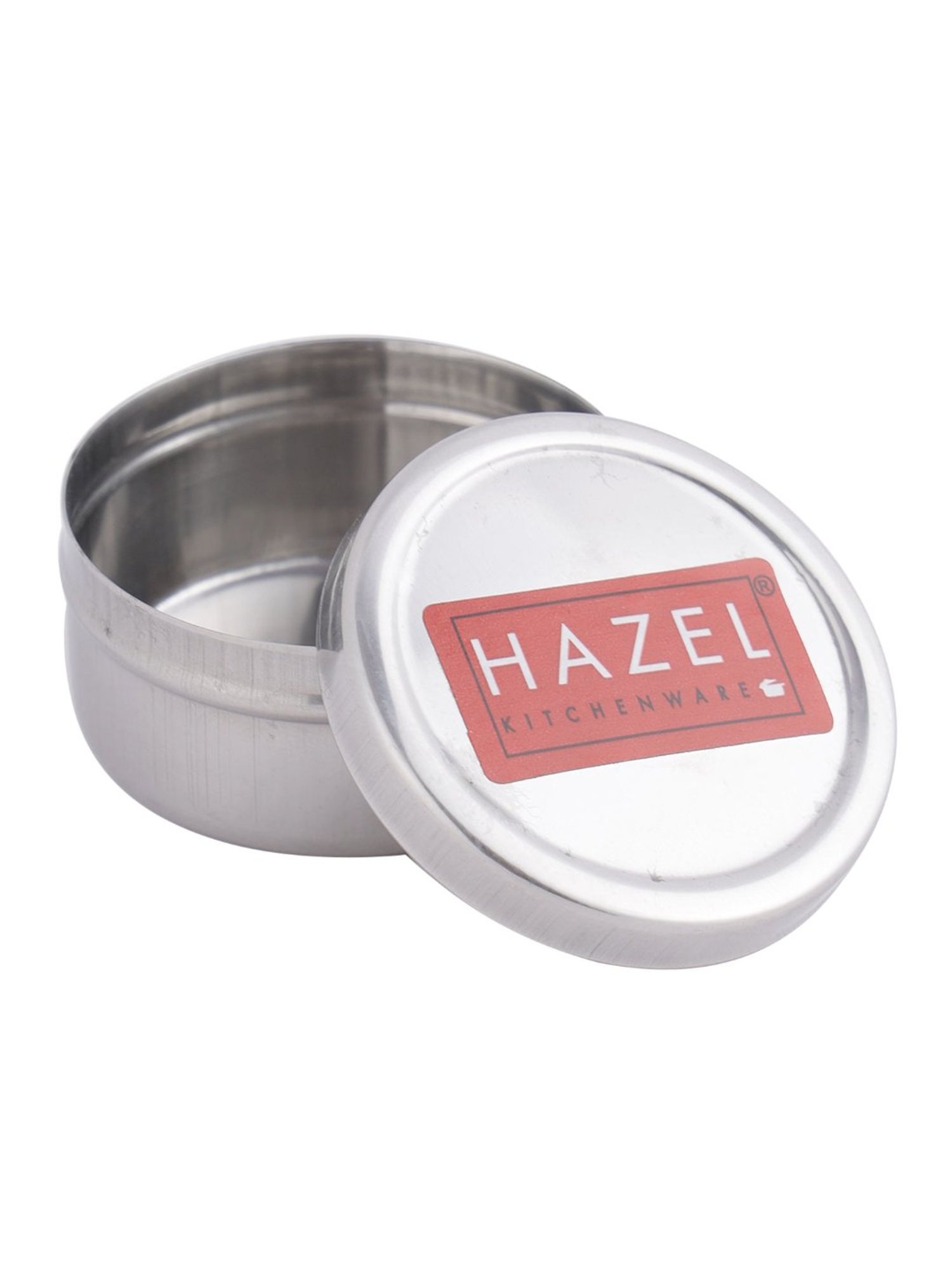 HAZEL Silver Stainless Steel Sindoor Box For Puja