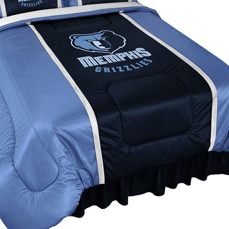 NBA Twin Bed Comforter Basketball Team Logo Bedding - Memphis Grizzlies..