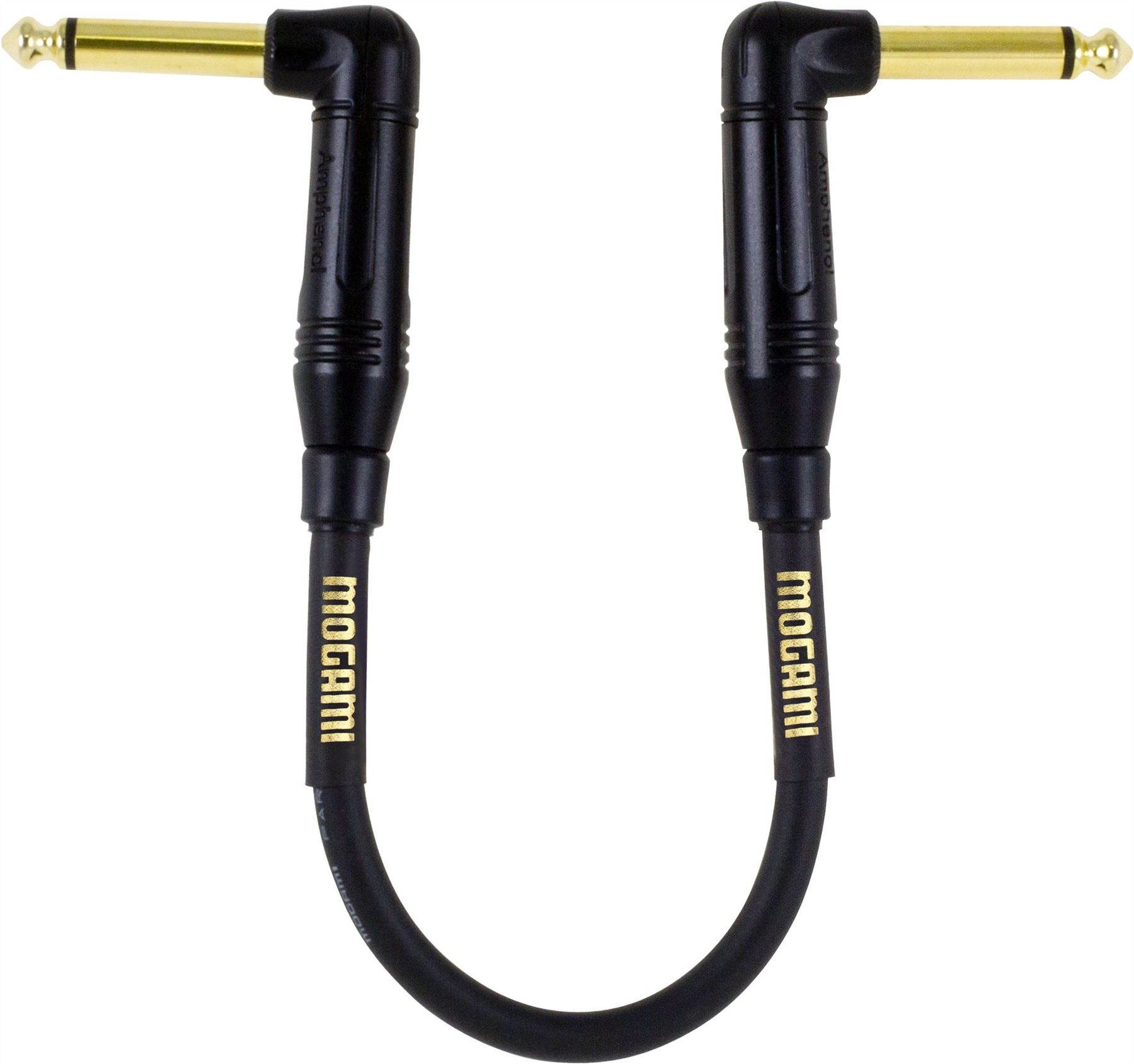 Mogami Gold Instrument 01RR 1 Foot Instrument Cable with Two Right Angle Ends
