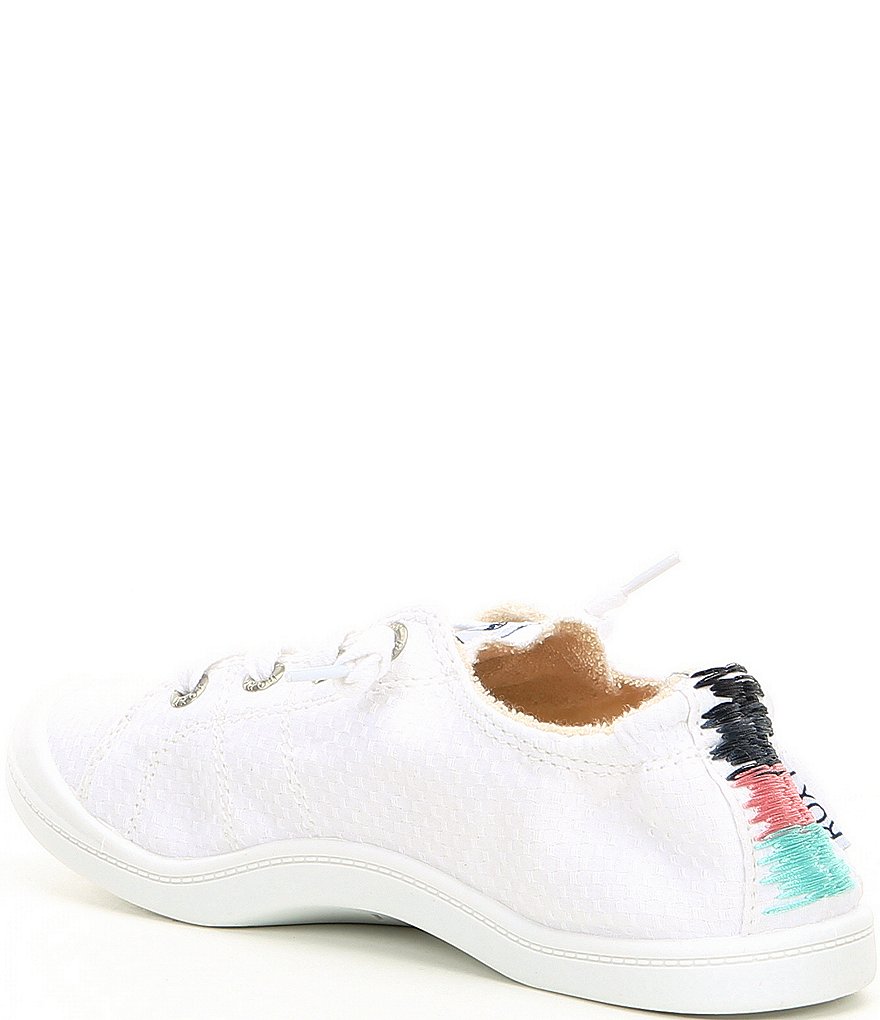 Roxy Bayshore III Textured Canvas Stitch Back Detail Slip-On Sneakers