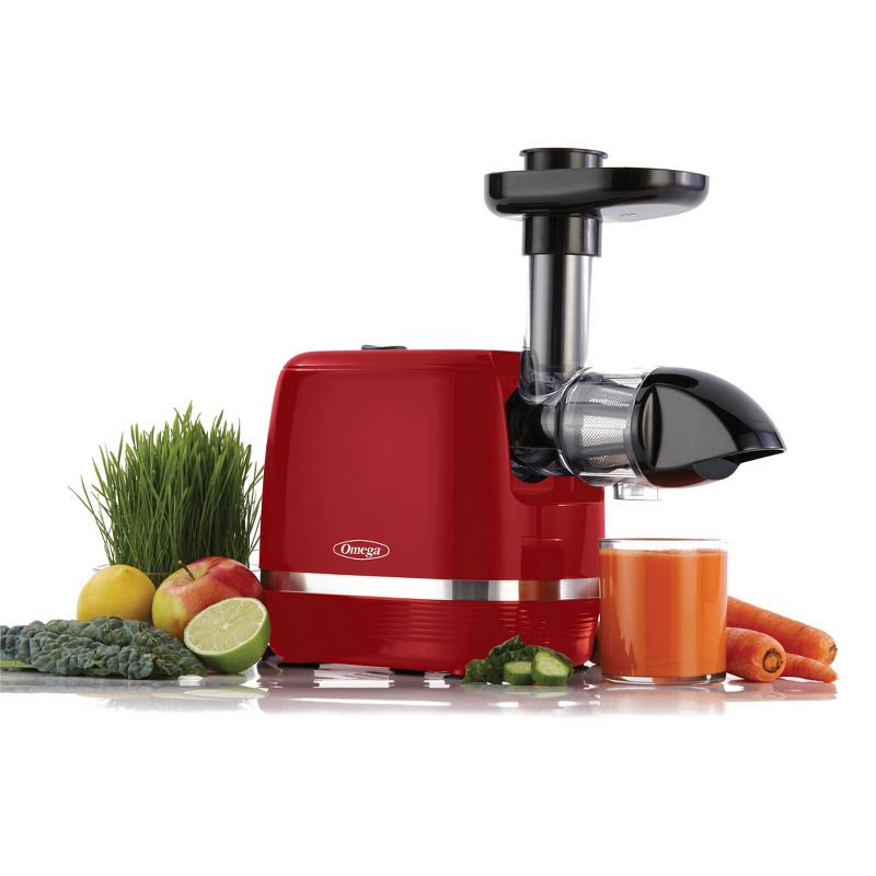 Omega Cold Press Slow Masticating Juicer - Red