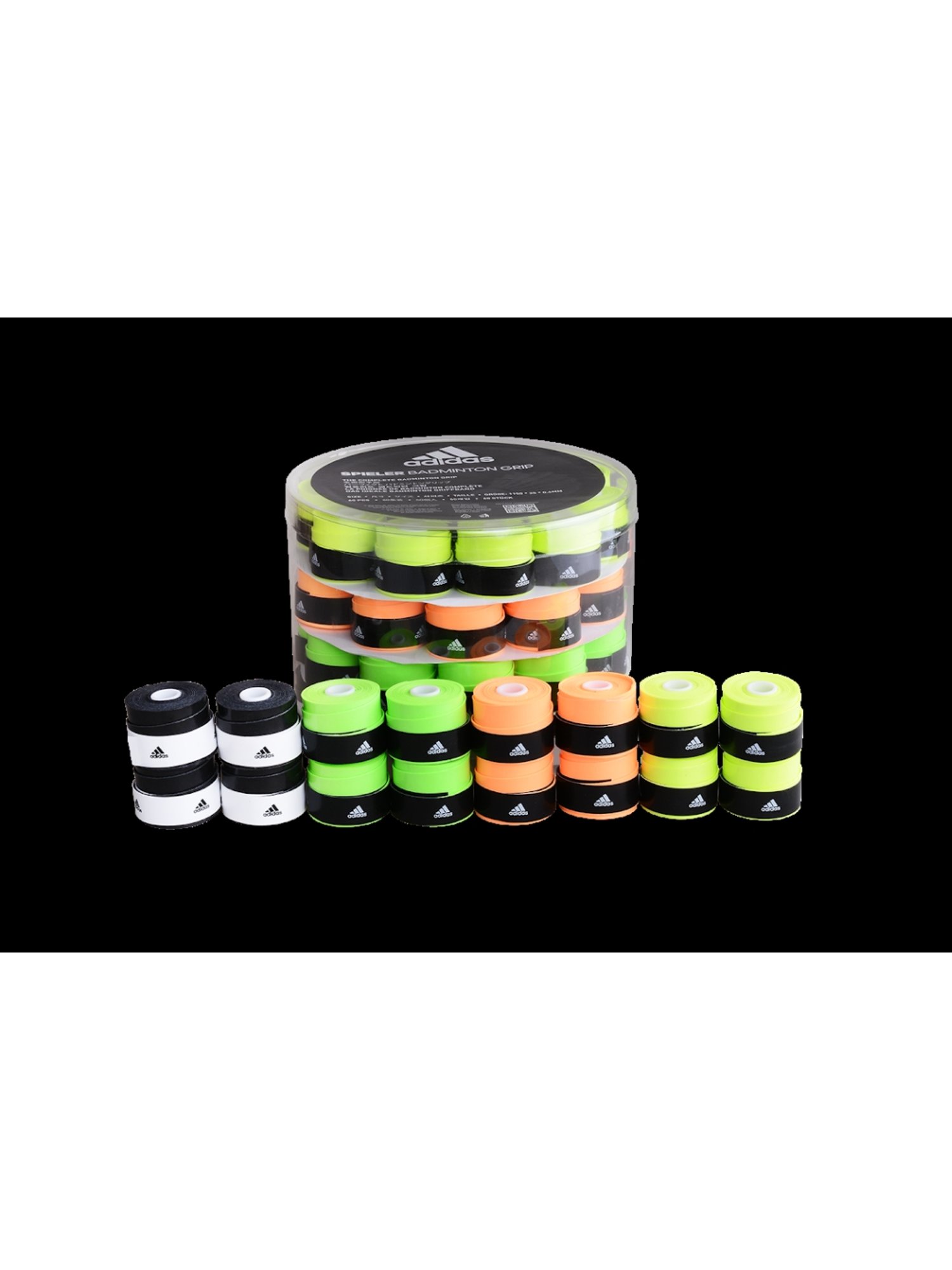 Adidas Spieler Multicolored Badminton Racquet Overgrips (Pack of 60)