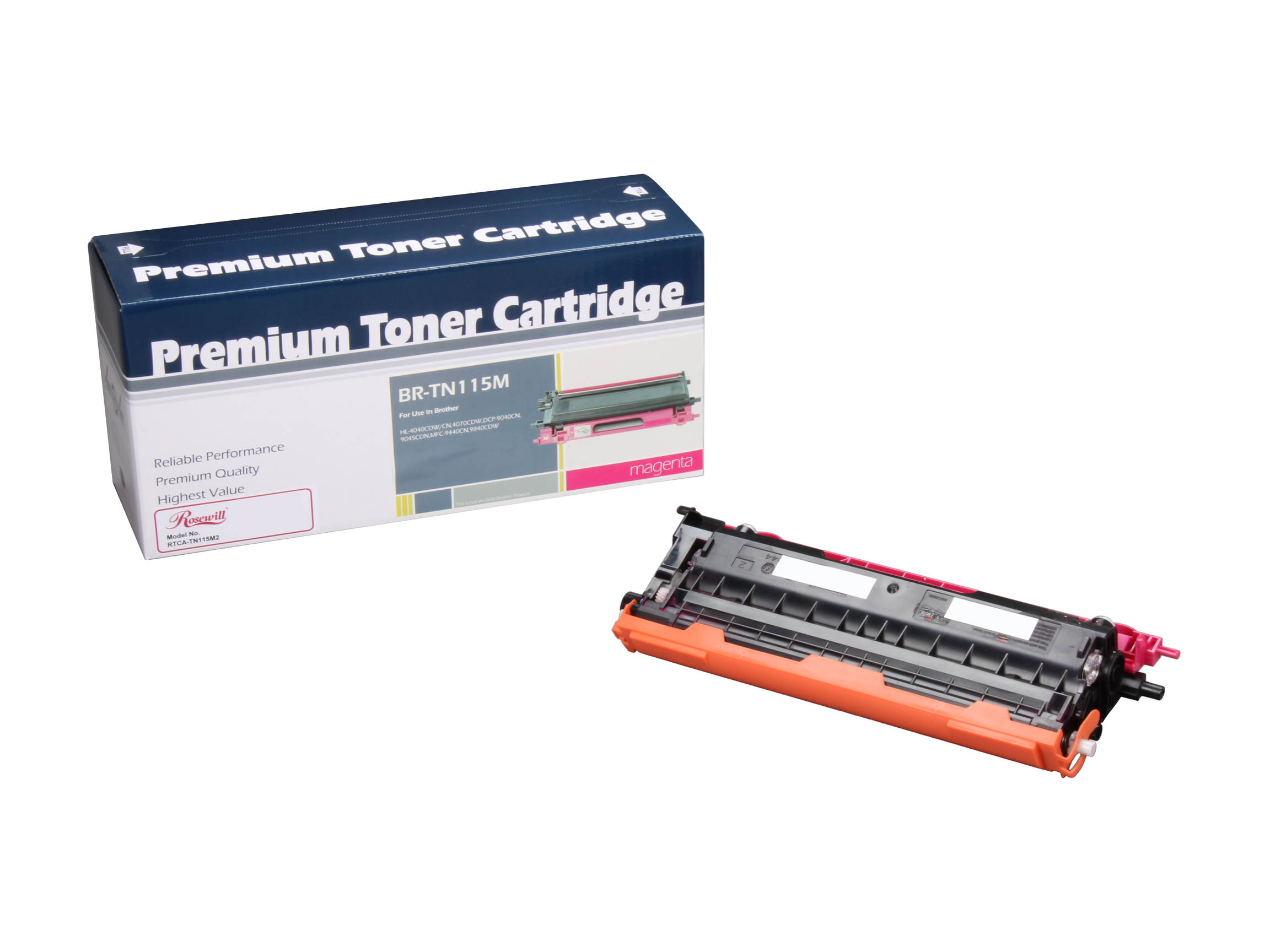 Rosewill RTCA-TN115M2 Magenta Replacement for Brother TN115M Toner Cartridge