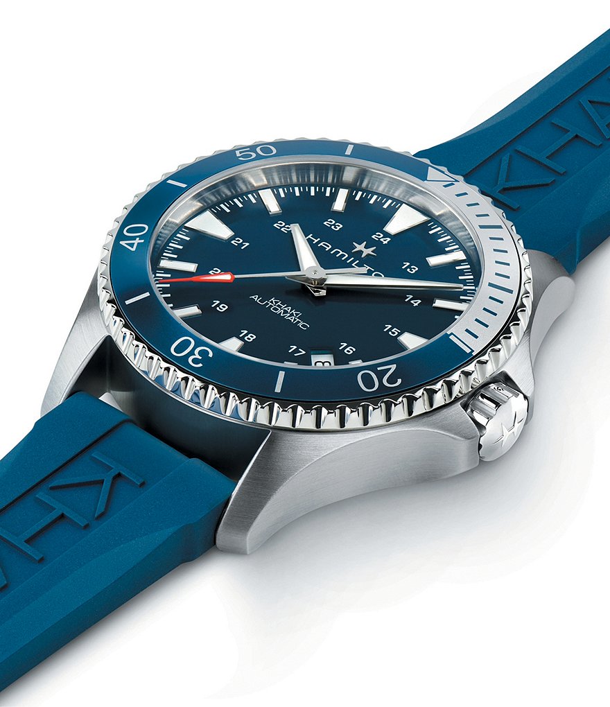 Hamilton Khaki Scuba Navy Automatic Rubber Bracelet Watch