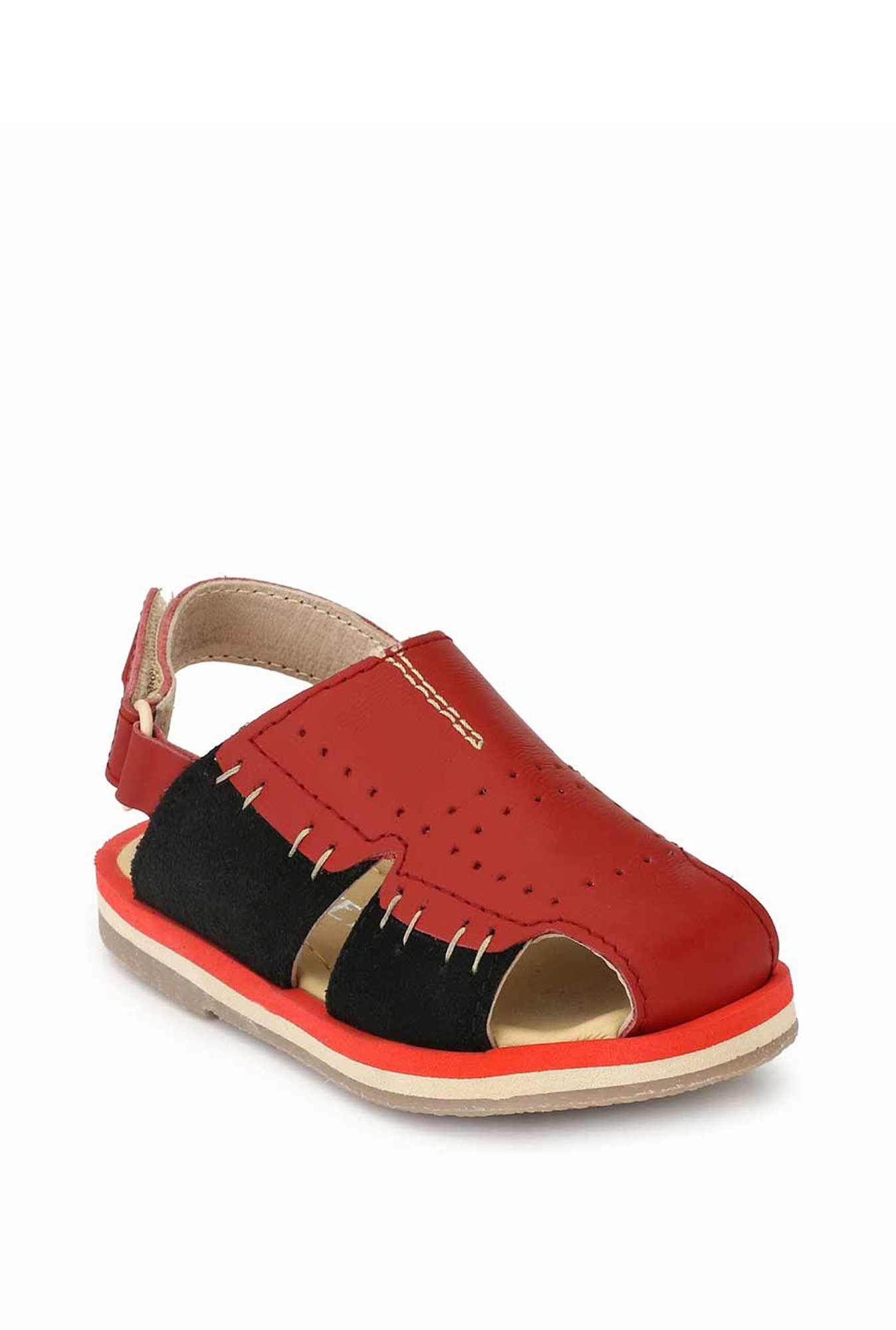 Tuskey Kids Red Back Strap Sandals