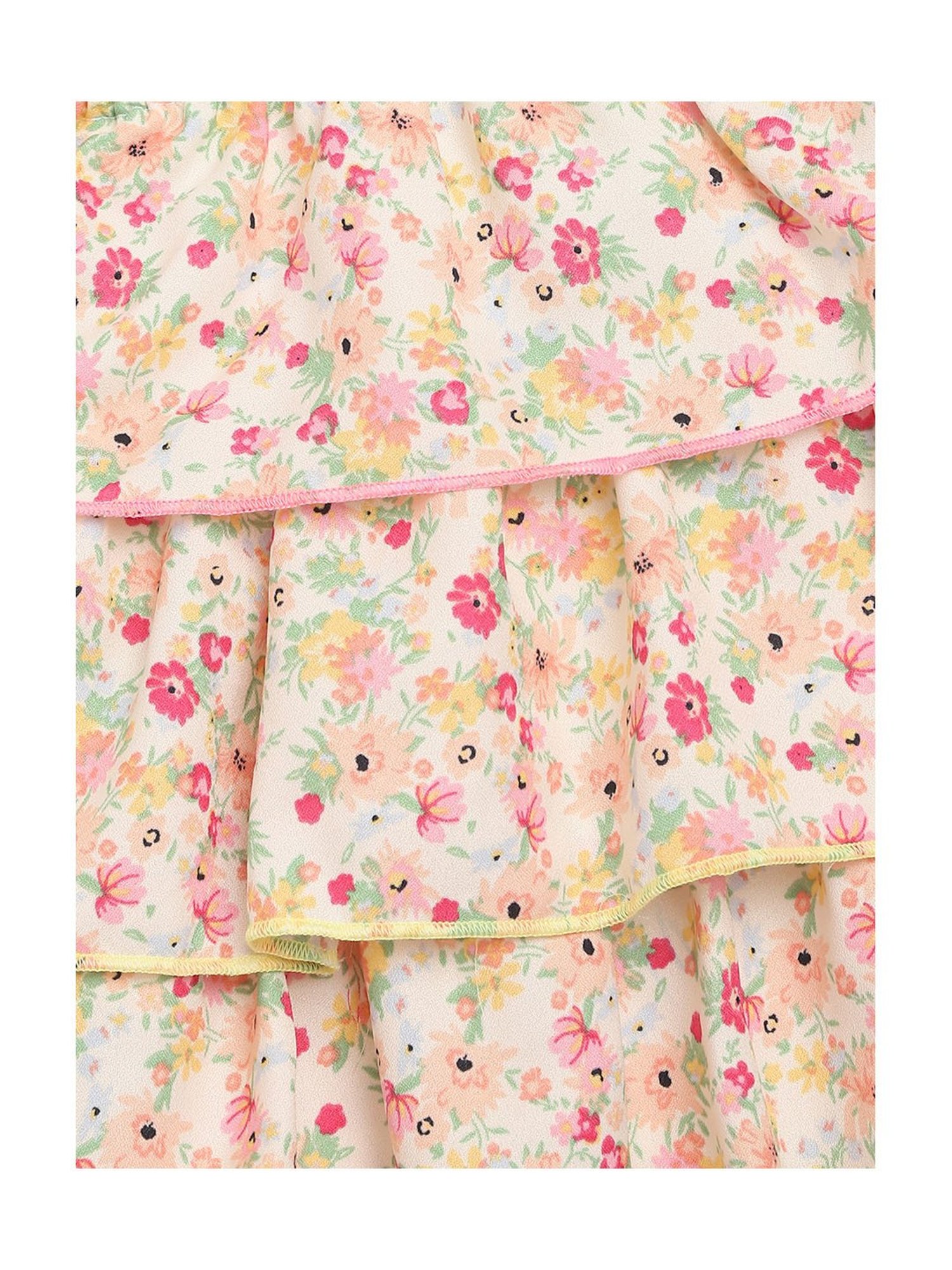 Nauti Nati Kids Multicolor Floral Print Dress