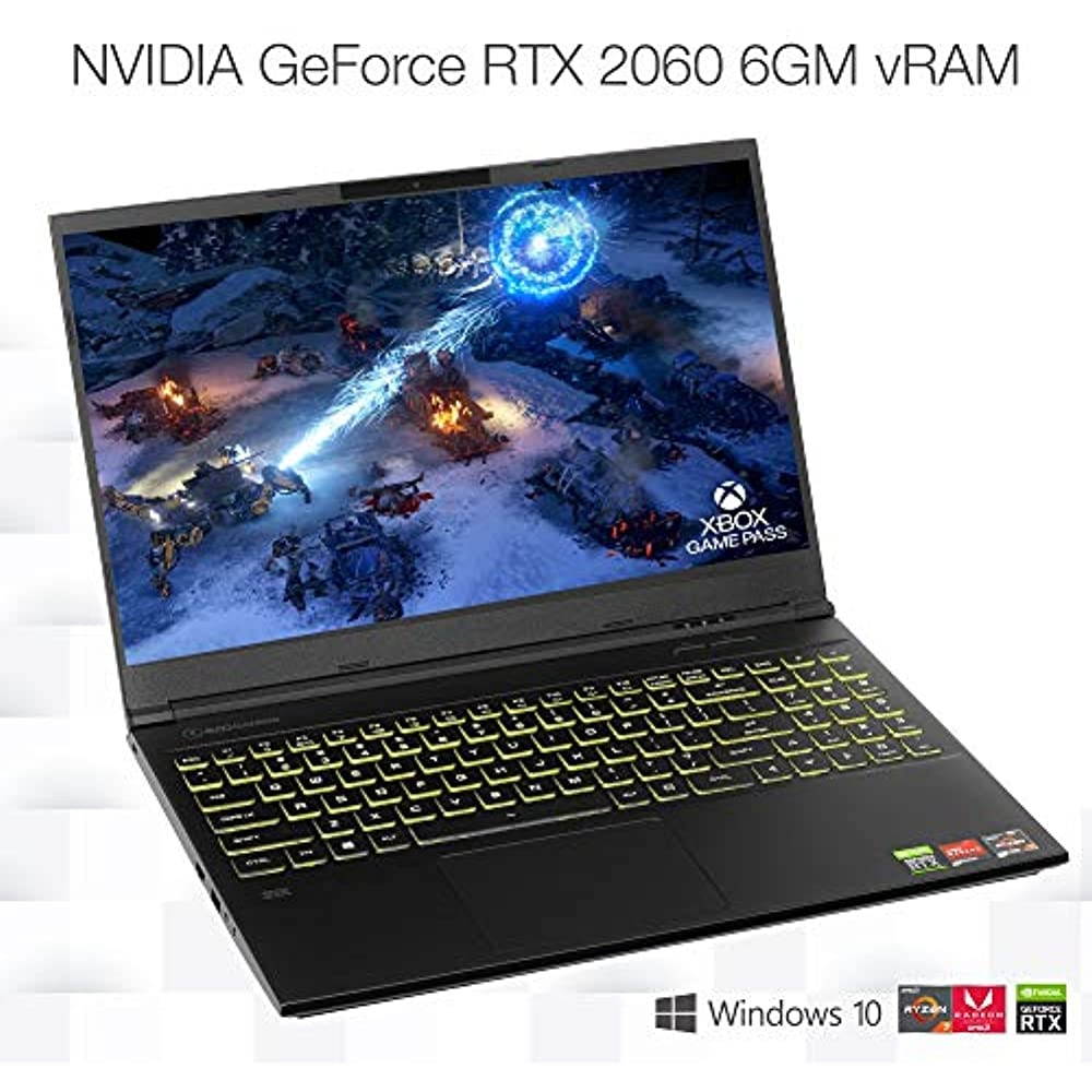 Evoo Gaming 15.6&rdquo; Laptop, FHD, 120Hz, AMD Ryzen 7 4800H Processor, NVIDIA GeForce RTX 2060, THX Spatial Audio, 512GB SSD, 16GB RAM, RGB Backlit Keyboard, HD Camera, Windows 10 Home, Black (EG-LP7-BK)