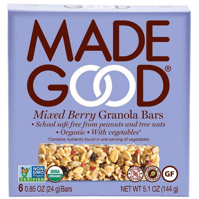MadeGood Mixed Berry Granola Bars - 6ct