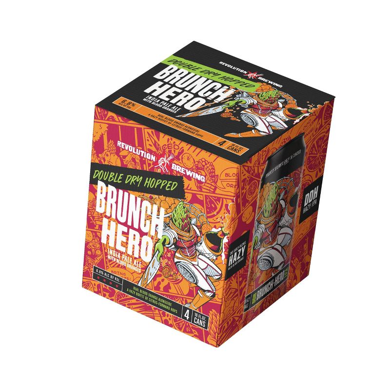 Revolution DDH Hero IPA Beer -  4pk/16 fl oz Cans
