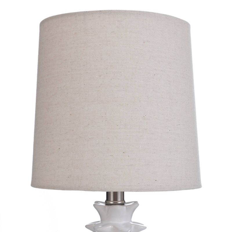 Ceramic Table Lamp White - StyleCraft