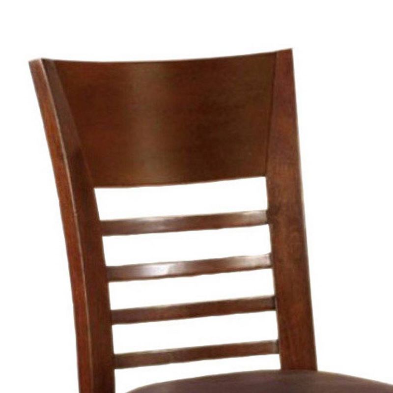 Agi Mid-Century Dining Chair in Walnut Wood and Beige Fabric - Armen Living