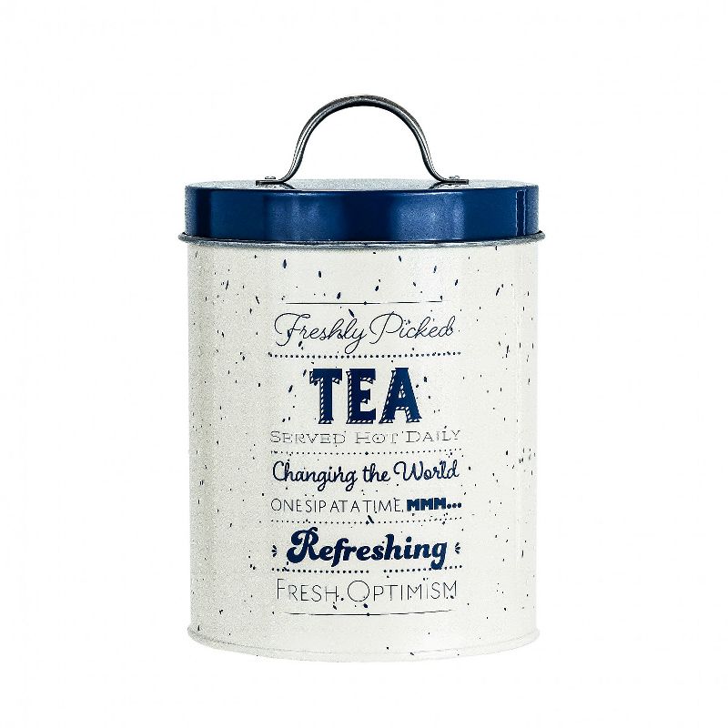 Amici Home Metro Metal Canister, Assorted Set of 3 (Coffee, Tea, Sugar)