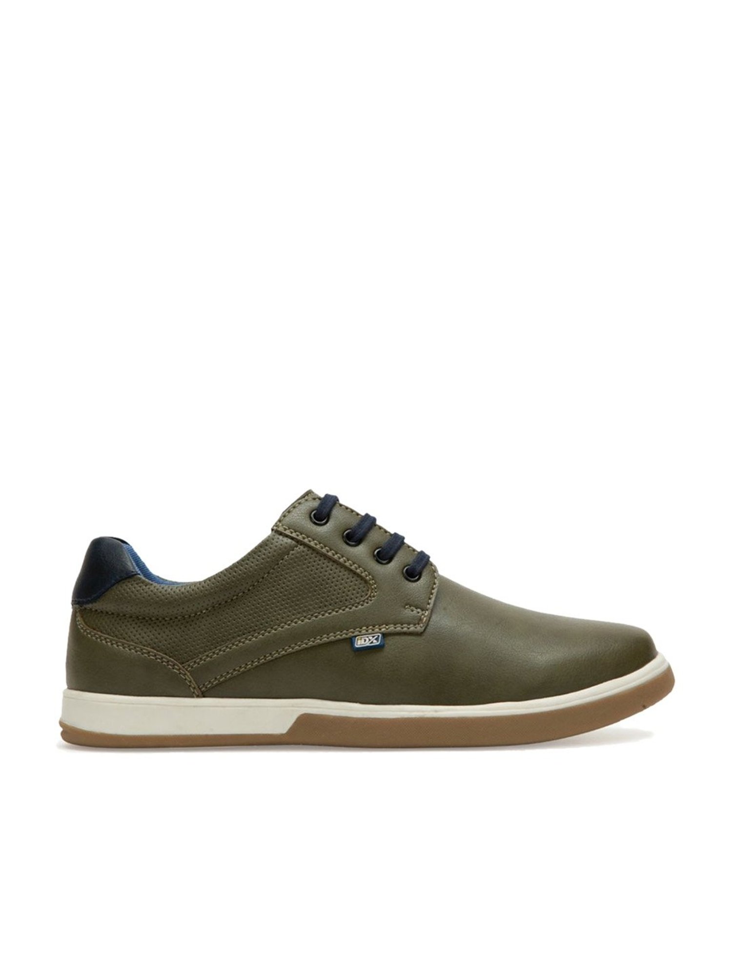 ID Men's Olive Derby Shoes
