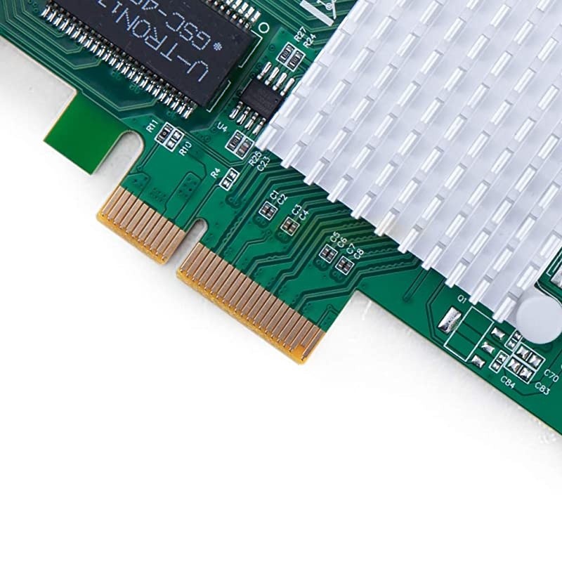 Gigabit Ethernet Converged Network Adapter NIC with Intel 350 Chip Quad Copper RJ45 Ports PCI Express 21 X4 Compare to Intel I350T4