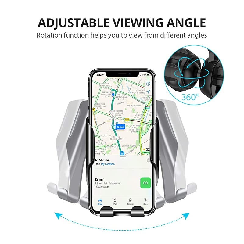 Car Phone Mount, Air Vent Phone Holder for Car, Handsfree Cell Phone Car Mount Fit for iPhone 12 Pro Max Mini SE 11 Pro Max XR Xs Max Xs X 8 7