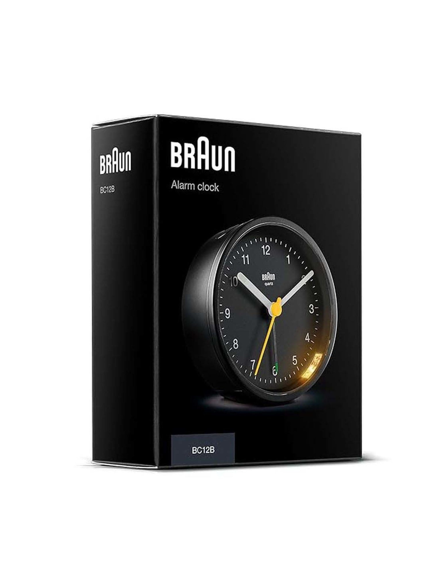 Braun Black Digital Alarm Clock With Date, Month And Temperature Display