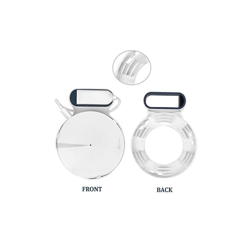 Wall Mount for TP-Link Deco M5 Whole Home Mesh WiFi System, Sturdy Bracket Holder for TP-Link Deco M5 Space Saving TP-Link Router Wall Holder Plug in Without Messy Wires or Screws