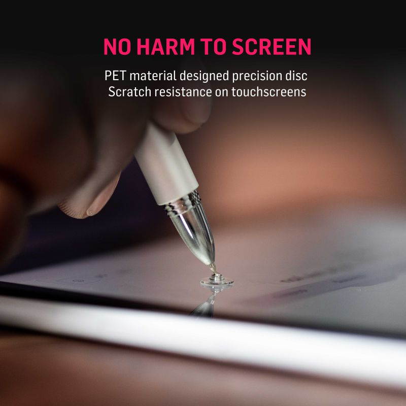 Adonit Pro 4 (Silver) Luxury Capacitive Stylus Pen, High Sensitivity Fine Point and Precision,Stylus for iPad, Air, Mini, Android, iPhone, Samsung, Other Touch Screens, Compatible for All Touchscreens