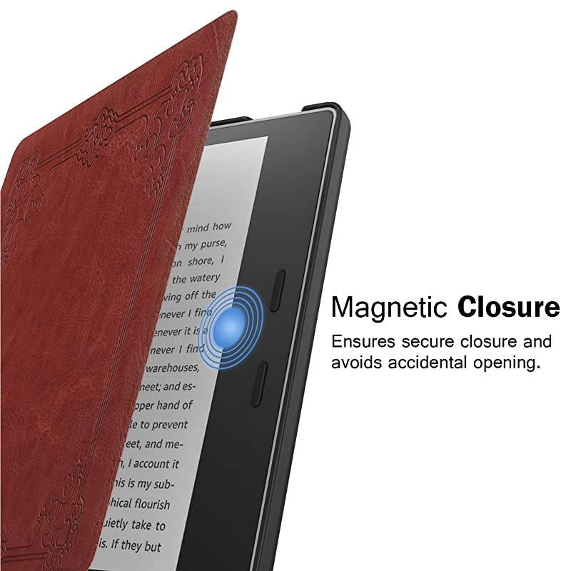 Case Fits All-New Kindle Oasis (9th and 10th Generation ONLY, 2017 and 2019 Release), Premium Ultra Lightweight Shell Cover with Auto Wake/Sleep - Vintage Style