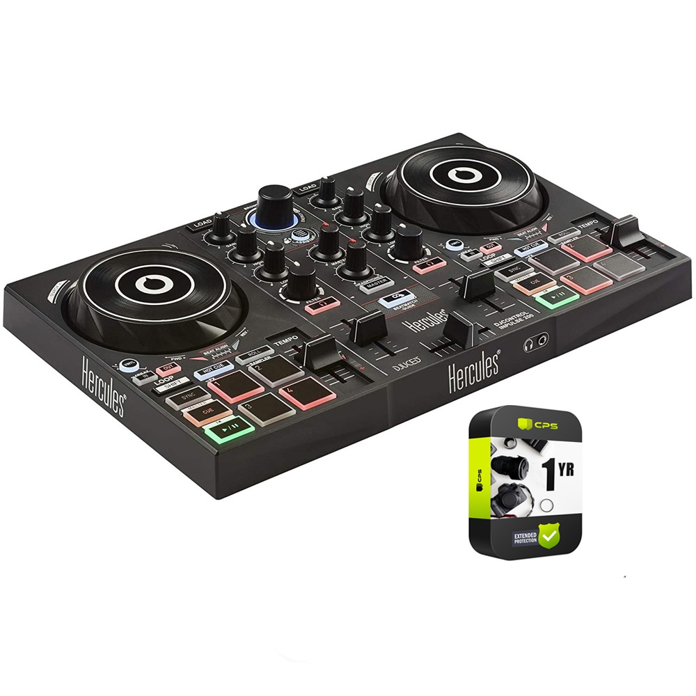 Hercules DJControl Inpulse 200 2-Channel DJ Controller for DJUCED + Warranty