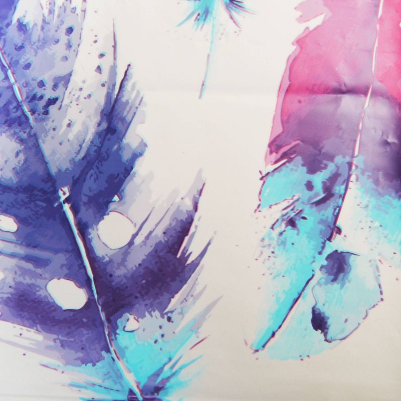 Painted Plume Shower Curtain Pink/Blue - Moda at Home
