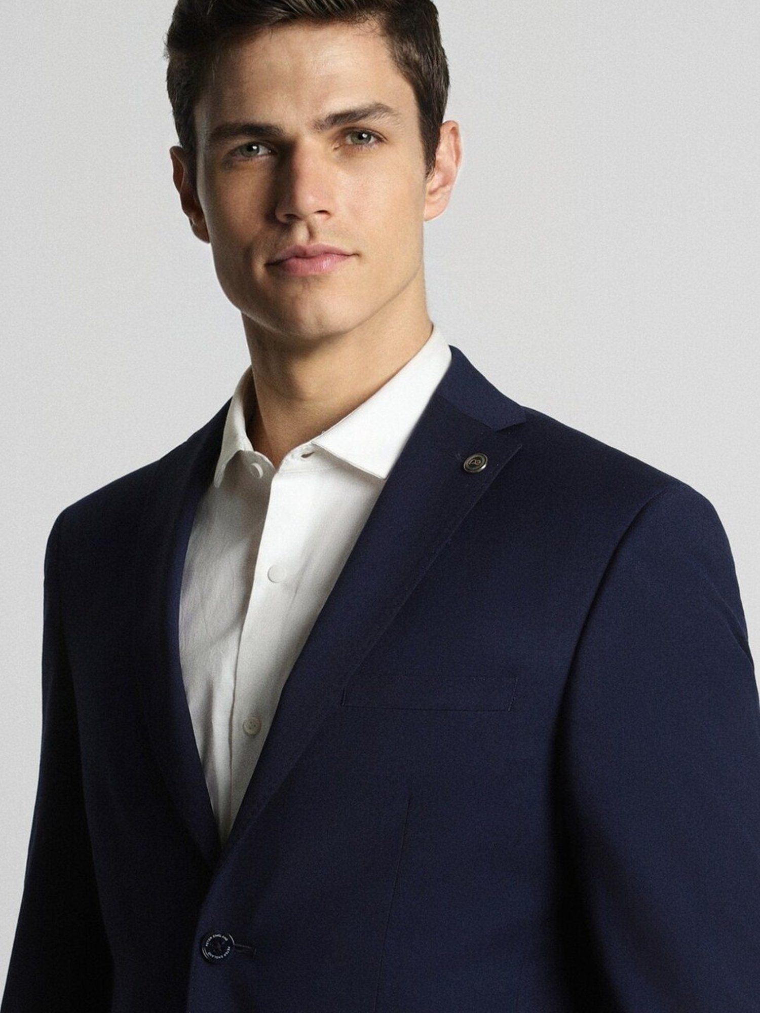 Raymond Brown  Slim Fit Printed Three Piece Suit