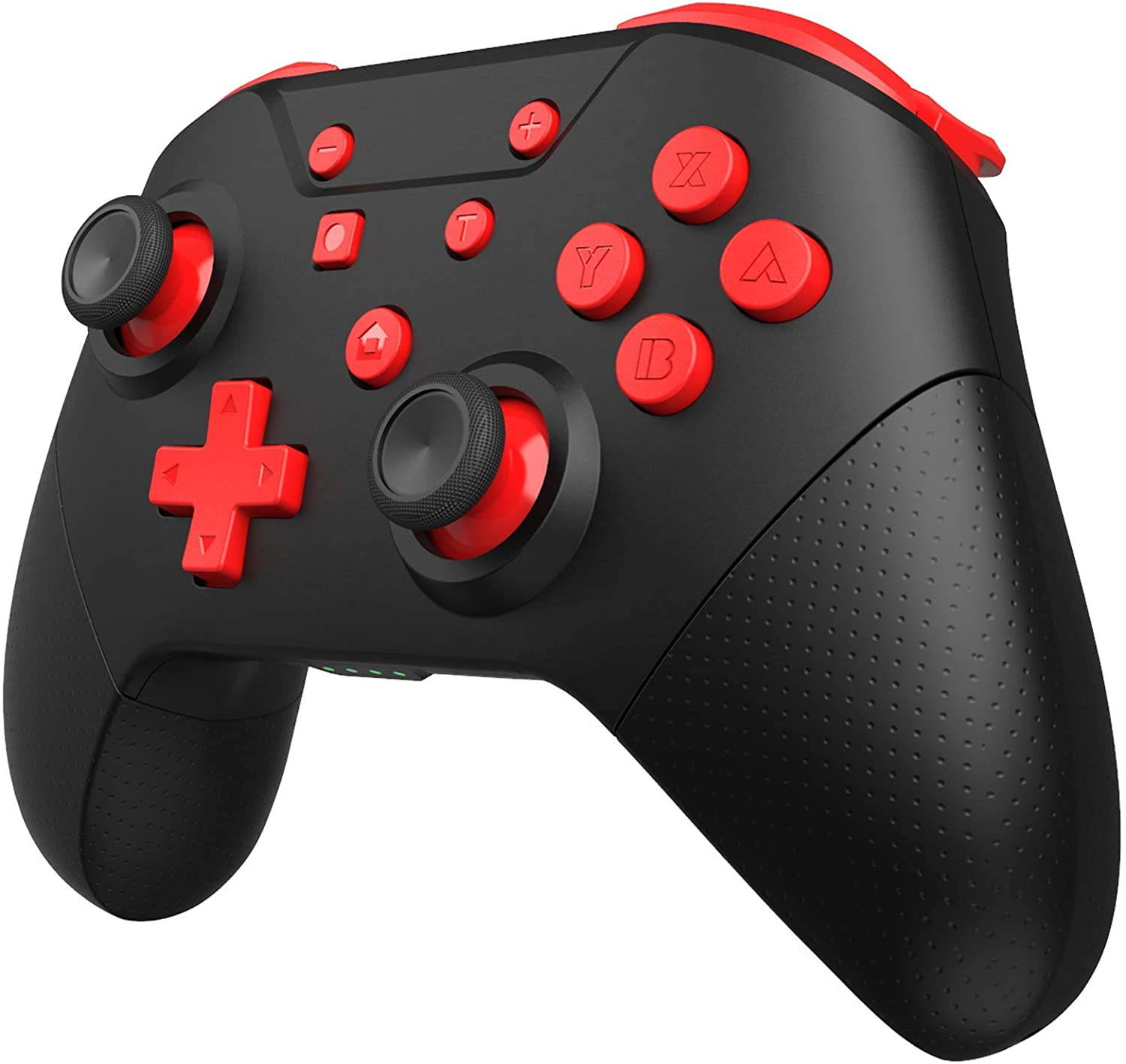 Wireless Controller for Switch Remote Pro Controller with Wake Up, NFC, Turbo, Gyro Axis, Dual Shock (Black Rad)