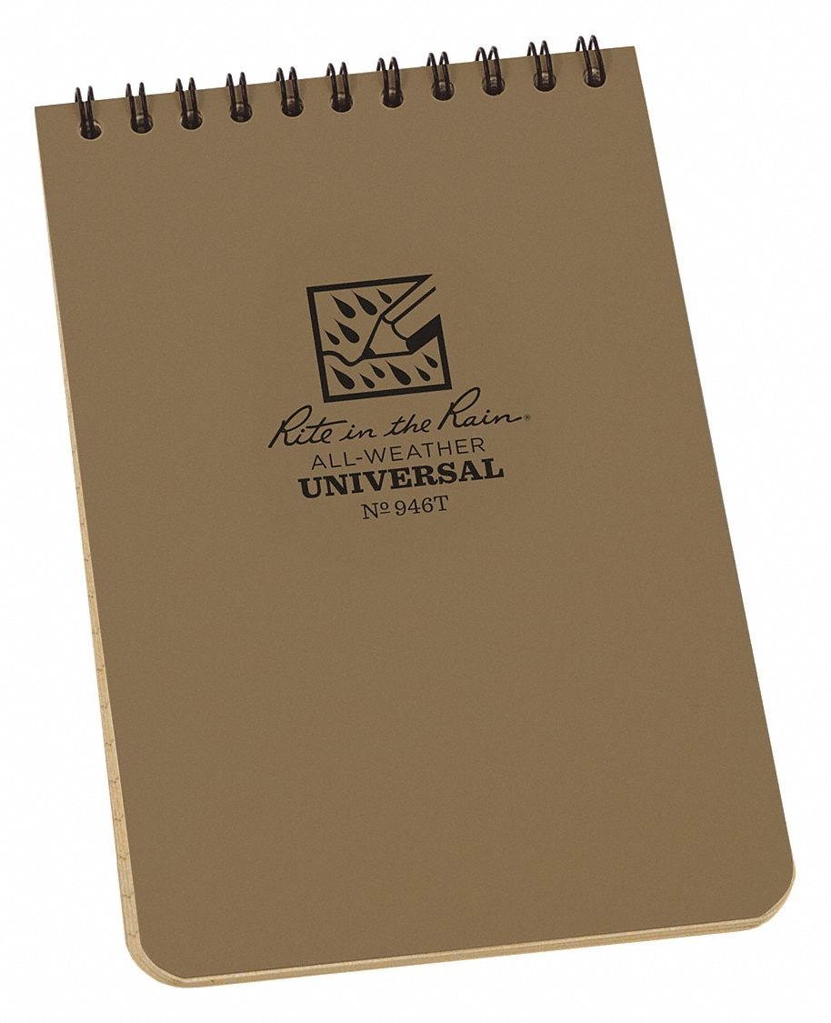 RITE IN THE RAIN 946T All Weather Memo Book,Universal,4 x 6In.