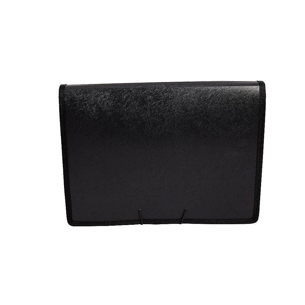 Staples Expanding File + Portfolio Letter Size 7-Pocket Black (51820) TR51820