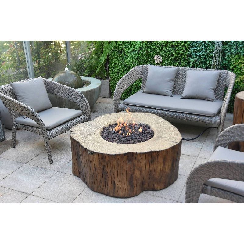Manchester 42" Outdoor Fire Pit Propane Table Backyard Patio Heater - Elementi