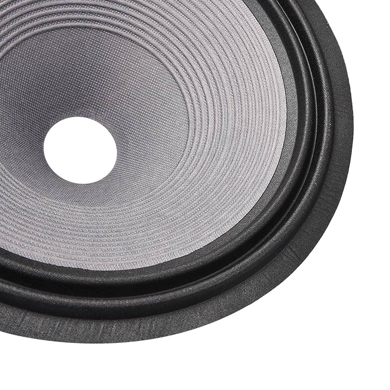 uxcell 10 inches Paper Speaker Cone Subwoofer Drum Ripple Paper 1.4 inches Coil Diameter with 2 Cloth Surround Purple Grey