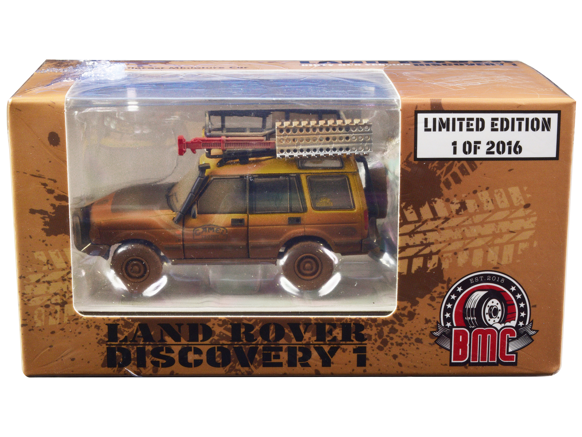 1985 Land Rover Defender 110 County Station Wagon Russet Brown with White Top Limited Edition to 1800 pieces Worldwide 1/64 Diecast Model Car by Mini GT
