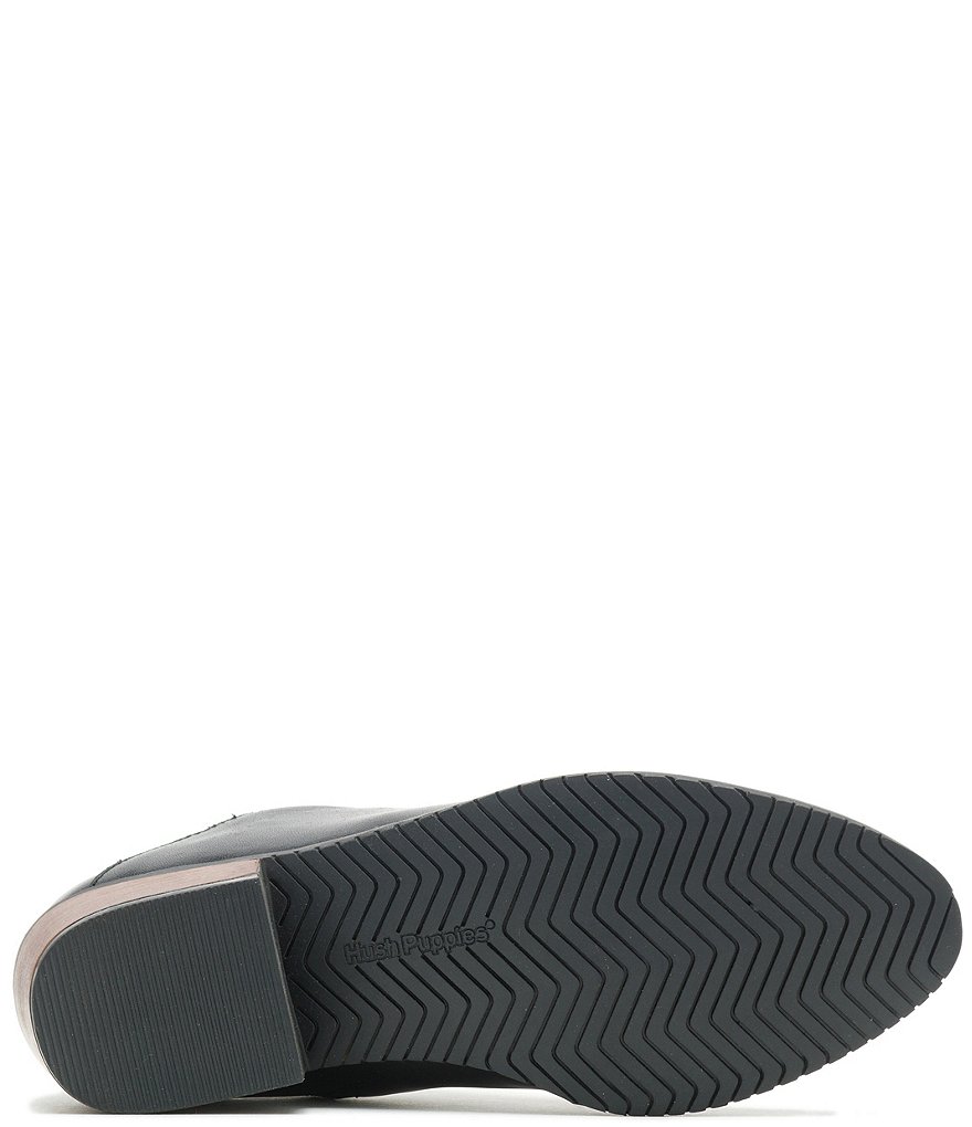 Hush Puppies Sienna Leather Block Heel Shooties