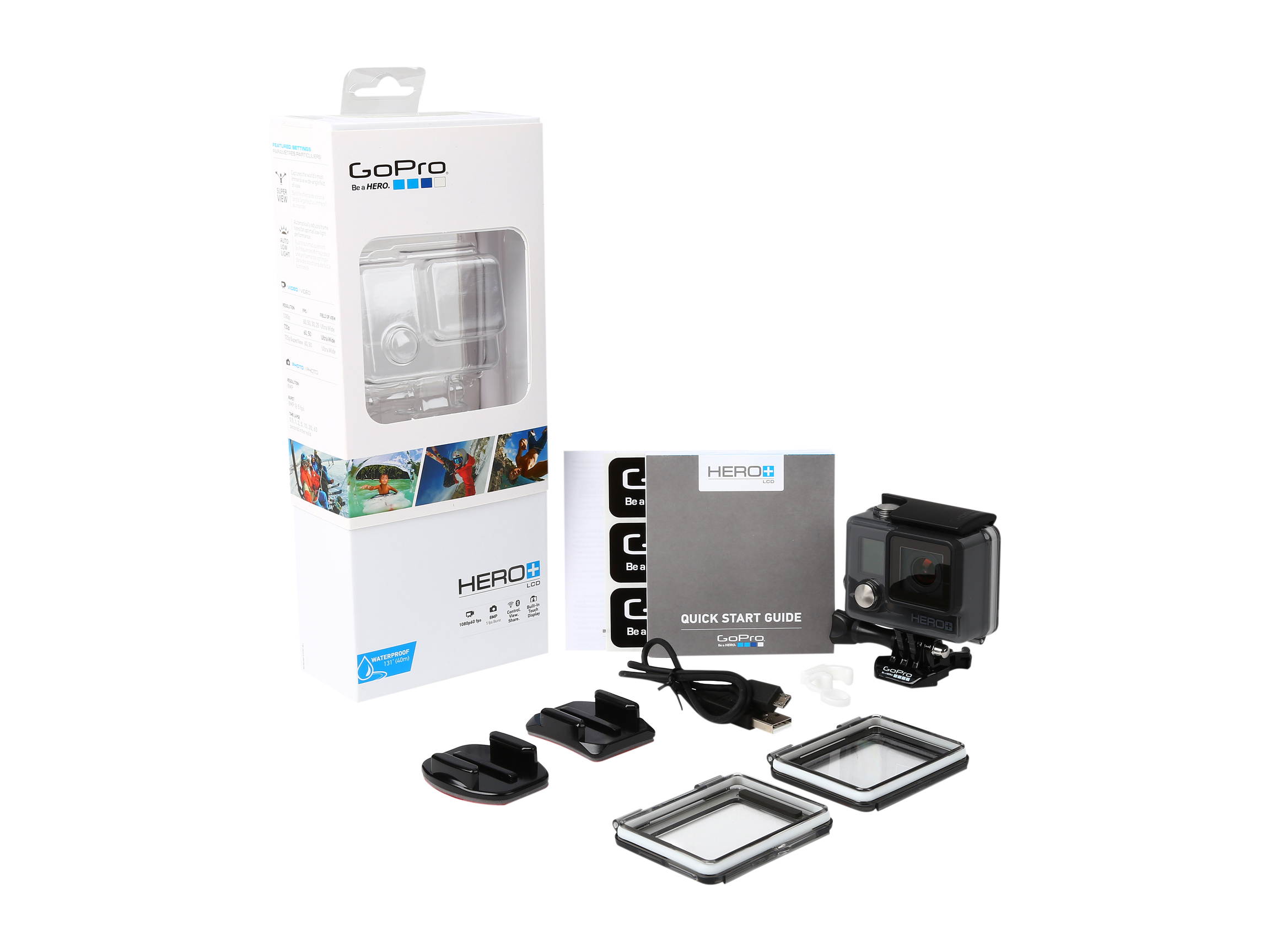 GoPro HERO+ LCD CHDHB-101 Black 8 MP Action Camera