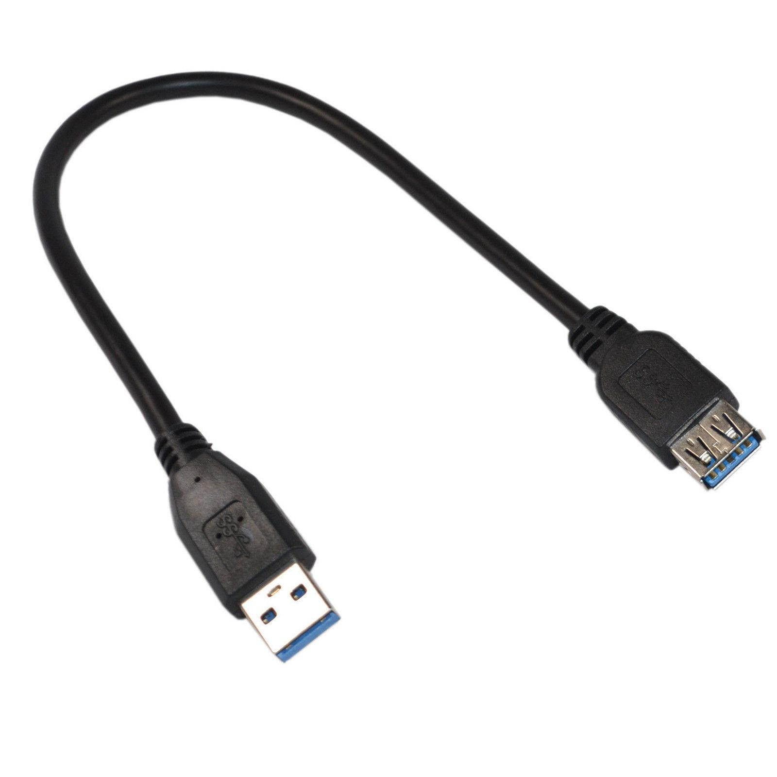1ft SuperSpeed USB 3.0 Type A Male to Female Extension Cable Data Transfer Cord