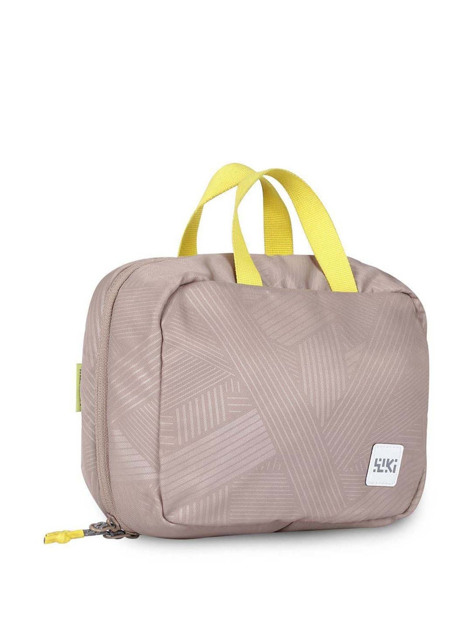 Louis Stitch Brunette Brown Leather Medium Toiletry Pouch