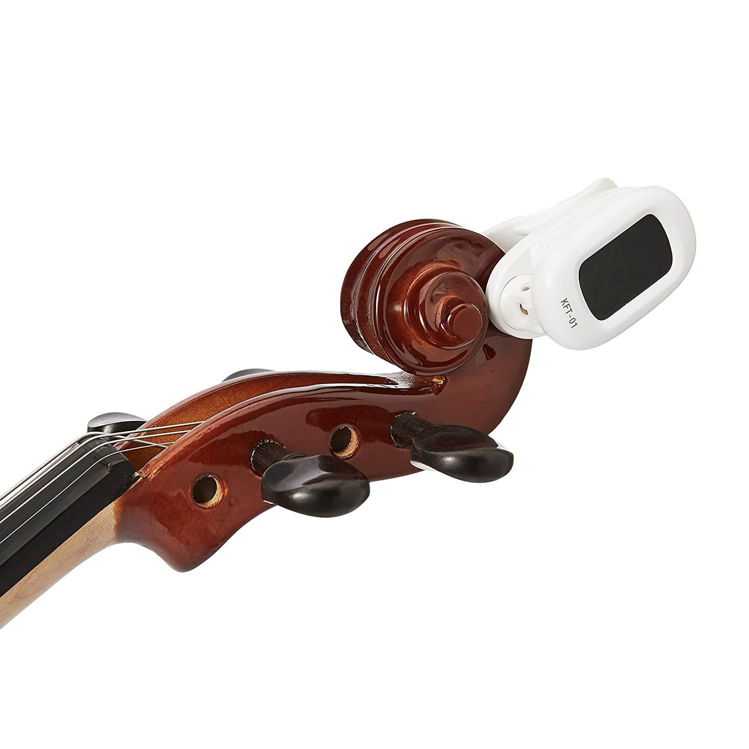 AmazonBasics Beginner Violin Bundle, Full Size, Solid wood,Natural - Bow, Strings, Strap, Tuner, Rosin, and Case