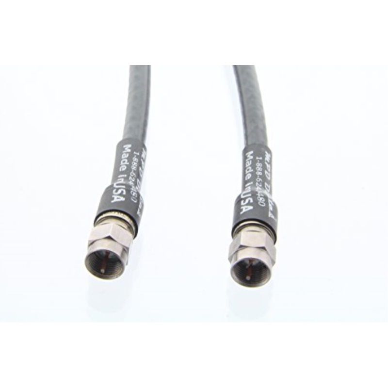 rg11 usa made coax cable with f digital video/audio connectors | high definition rg11 video hd and scanner and rx and discone antenna coaxial cable 3 ft